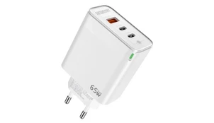 Зарядное устройство Aksberry T50 65W (2xUSB-C + USB-A) белый