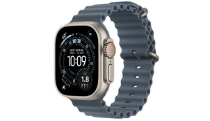 Apple Watch Ultra 3 49 мм Натуральный Титан / Синий Ocean Band