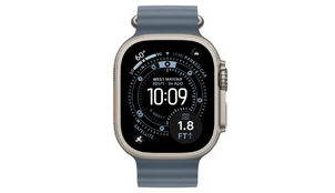 Apple Watch Ultra 3 49 мм Натуральный Титан / Синий Ocean Band