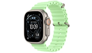 Apple Watch Ultra 3 49 мм Натуральный Титан / Зеленый Ocean Band