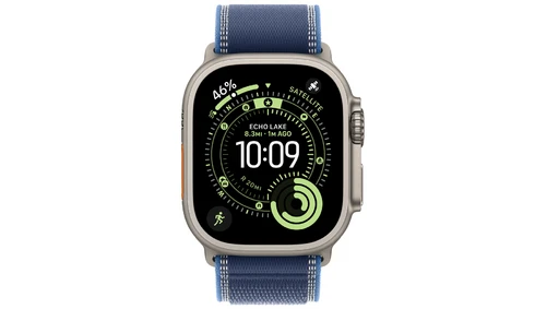 Apple Watch Ultra 3 49 мм Натуральный Титан / Синий Trail Loop