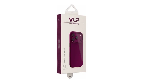 Чехол VLP Aster Pro Case с MagSafe для iPhone 18 Pro темно-вишневый