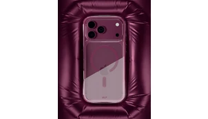 Чехол VLP Bubble Case с MagSafe для iPhone 18 Pro темно-вишневый