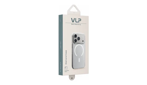 Чехол VLP Diamond Case с MagSafe для iPhone 18 Pro прозрачный