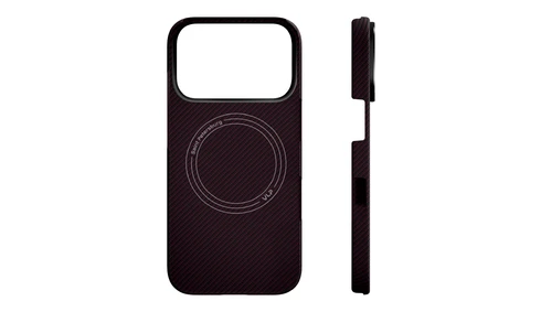 Чехол VLP Kevlar Case с MagSafe для iPhone 18 Pro темно-вишневый