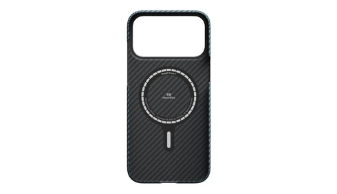 Чехол PITAKA Ultra-Slim Case для iPhone 17 Pro синий 1500D Black/Blue (Twill)