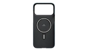 Чехол PITAKA Ultra-Slim Case для iPhone 17 Pro синий 1500D Black/Blue (Twill)