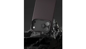Чехол VLP Kevlar Case с MagSafe для iPhone 18 Pro Max темно-вишневый