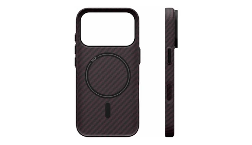 Чехол VLP LITE Grid Case с MagSafe для iPhone 18 Pro Max темно-вишневый