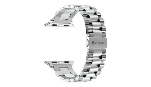 Ремешок Lyambda KEID для Apple Watch 42/44/45 серебристый
