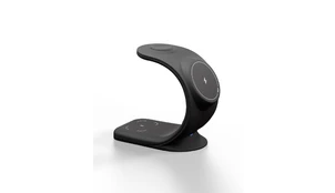 Беспроводная зарядная станция VLP Powerstand 3 в 1 Qi2 для Apple черная