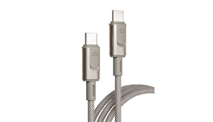 Кабель VLP Force Line USB-C - USB-C 100W (1.2 м) натуральный титан